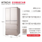 日立(HITACHI) 620升多门风冷变频冰箱触控电动抽屉铂金触媒真空休眠保鲜R-G650G1C水晶雅金 日本原装进口