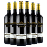 法国原瓶进口 茗酊古堡传统波尔多红葡萄酒 French Paradox 整箱装750ml*6
