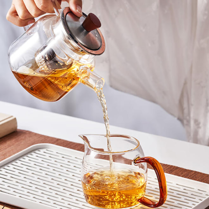 BY 茶具套装高硼硅玻璃整套茶具带茶盘 一壶四杯格物系列 (单位:套)高清大图