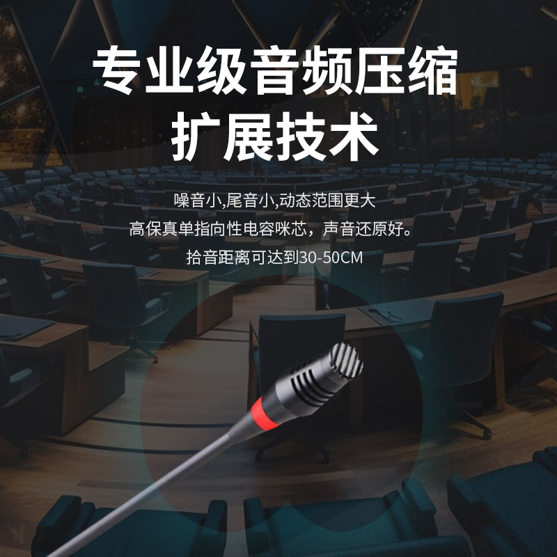 润普Runpu会议音频扩声系统 专业无线一拖四麦克风话筒 UHF红外对频 款式可任意混搭选购RP-SU24P高清大图