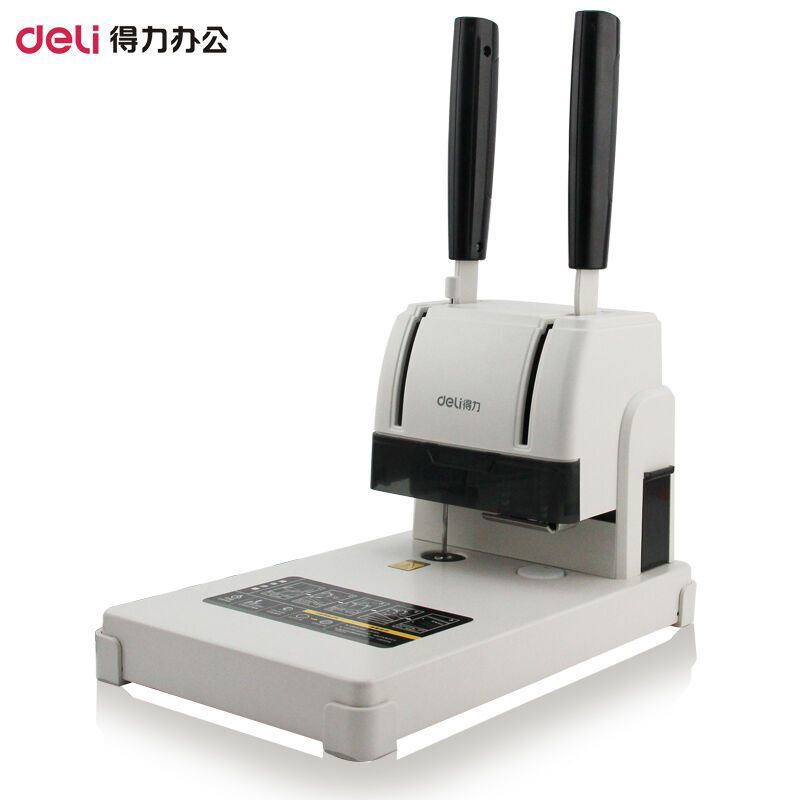 得力(deli)3888 财务凭证装订机手动打孔机
