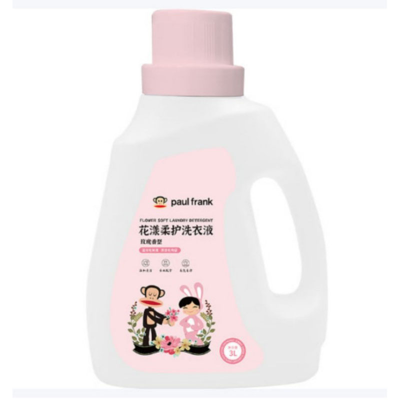 大嘴猴 花漾柔护洗衣液(玫瑰香型 3kg瓶装 单位:瓶