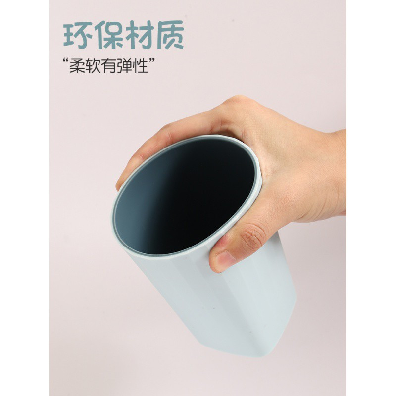 漱口杯刷牙杯子简约情侣一对家用牙刷牙筒套装男女生学生宿舍创意 三维工匠 [单身贵族]奶白洗漱杯