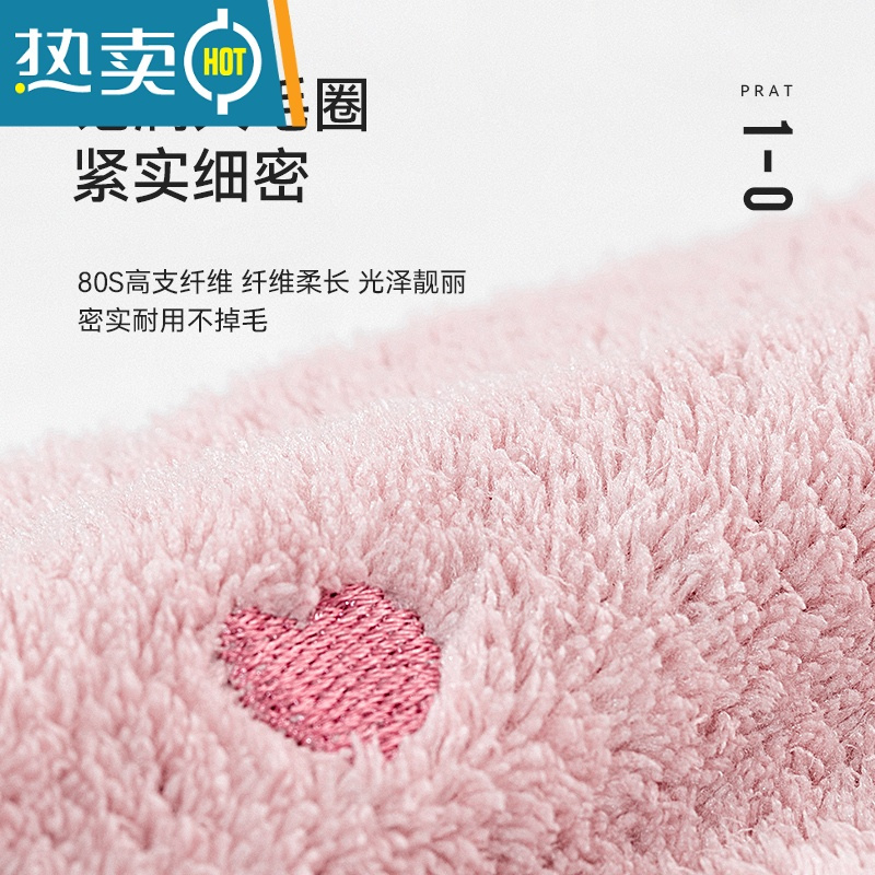 敬平干发帽女吸水速儿童干发巾擦头发毛巾亲子浴帽洗头器包头巾 白色草莓[儿童款]