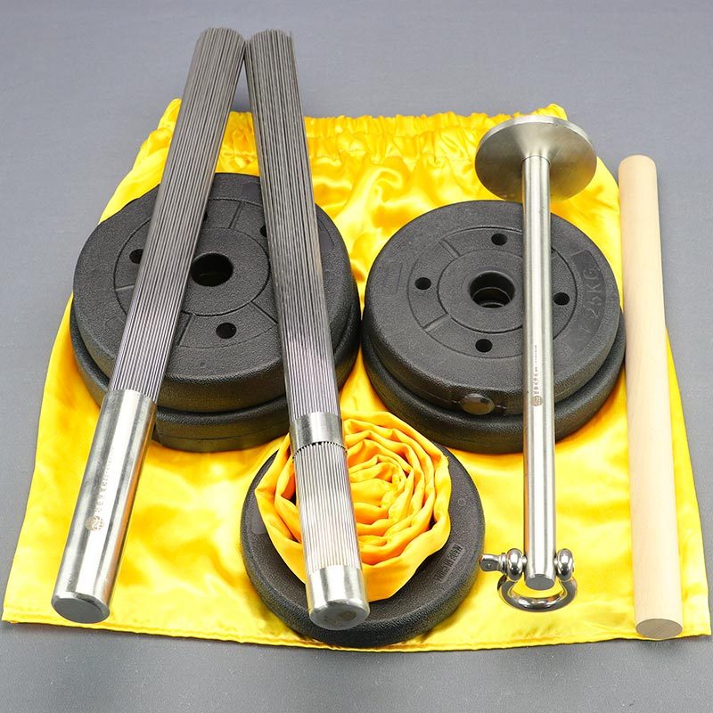 洗髓功拍打棒4斤全套装易筋经洗髓经小中大关负重铃片洗髓功吊具