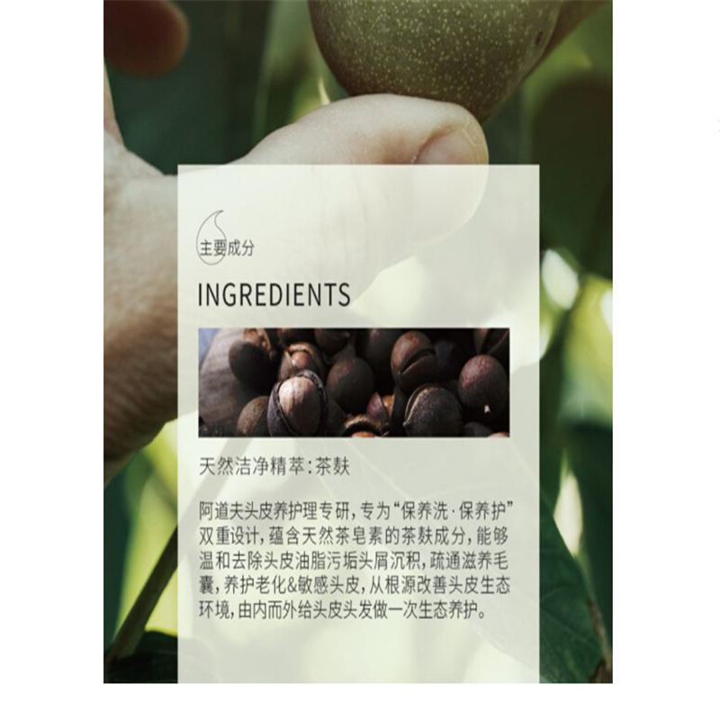 阿道夫（ADOLPH）护发素 茶麸养护理专研深养护发素300ml（BY）