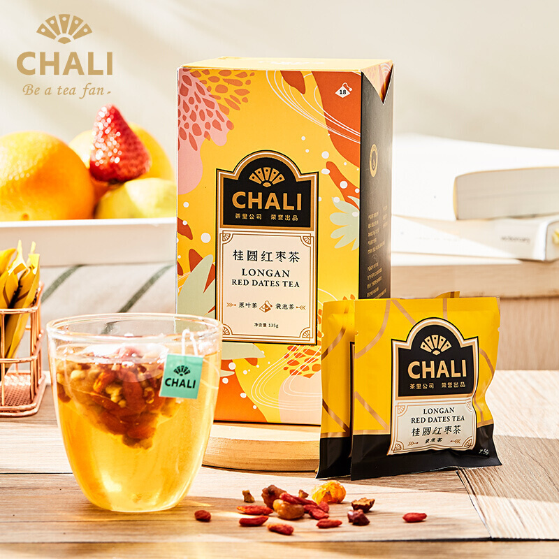 茶里(ChaLi)桂圆红枣枸杞茶 养生茶女性男人滋补茶泡水喝的组合花茶18包