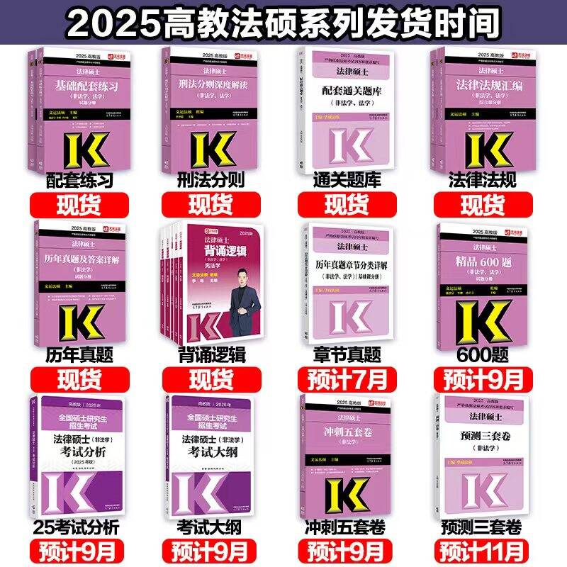 []2025法硕核心5件套-25分析(法学非法学) [正版]新版法硕四本套2025考研法律硕士刑法分则深度解读+历年高清大图