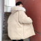 YUANSU2020新款冬季棉衣男中长款毛领大衣加厚羽绒服潮韩版学生工装外套棉衣