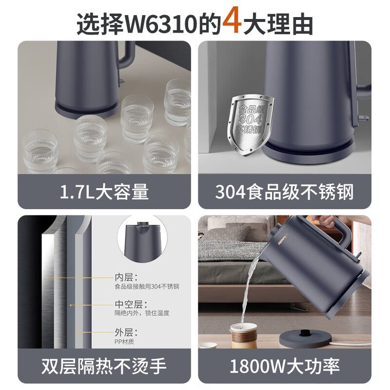九阳Joyoung-开水煲/电热水壶K17FD-W6310高清大图