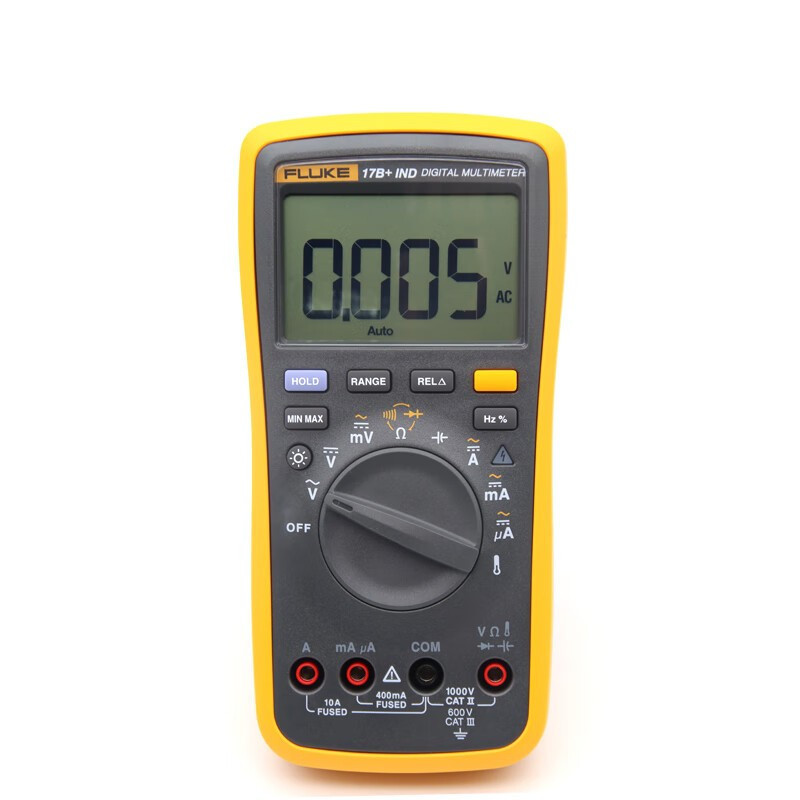 FLUKE 数字万用表17B+ IND 显示位数6000字 智能防烧 五年质保