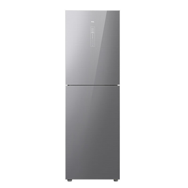 TCL R262P6-B 双门冰箱 262升冰箱 三温区一体变频 -32℃深冷速冻AAT负氧离子养鲜 银色