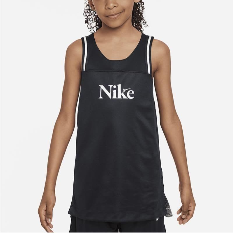 NIKE耐克背心运动休闲速干透气双面穿大童篮球上衣FD4010-010 D图片