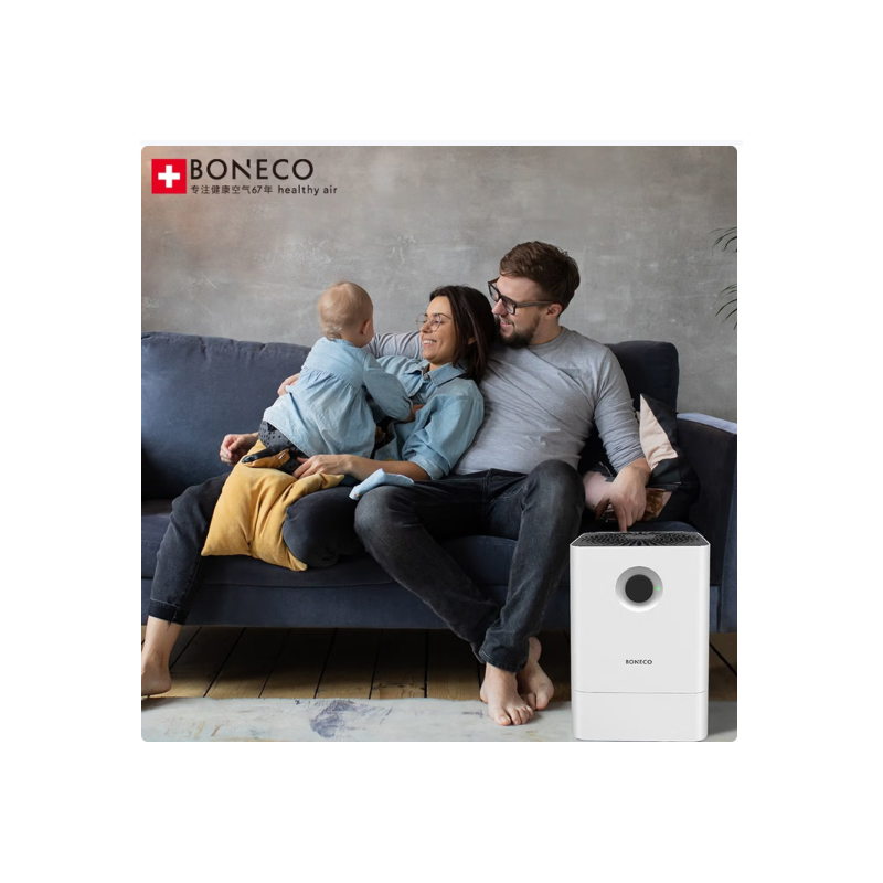 博瑞客(BONECO) W200 220V 22.8W 4.5L 空气清洗加湿器 (计价单位:台) 白色高清大图