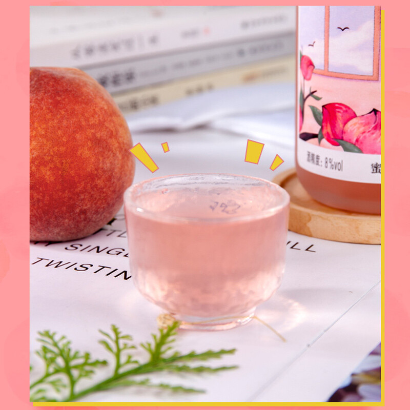 通明山 微醺网红高颜值水果酒 女士甜酒 蜜桃味果酒 8度 330ml*1瓶 单瓶装高清大图
