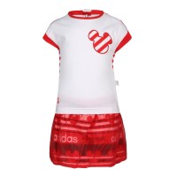 阿迪达斯儿童童装(adidas kids)女婴童春季针织套服 短袖CV5965