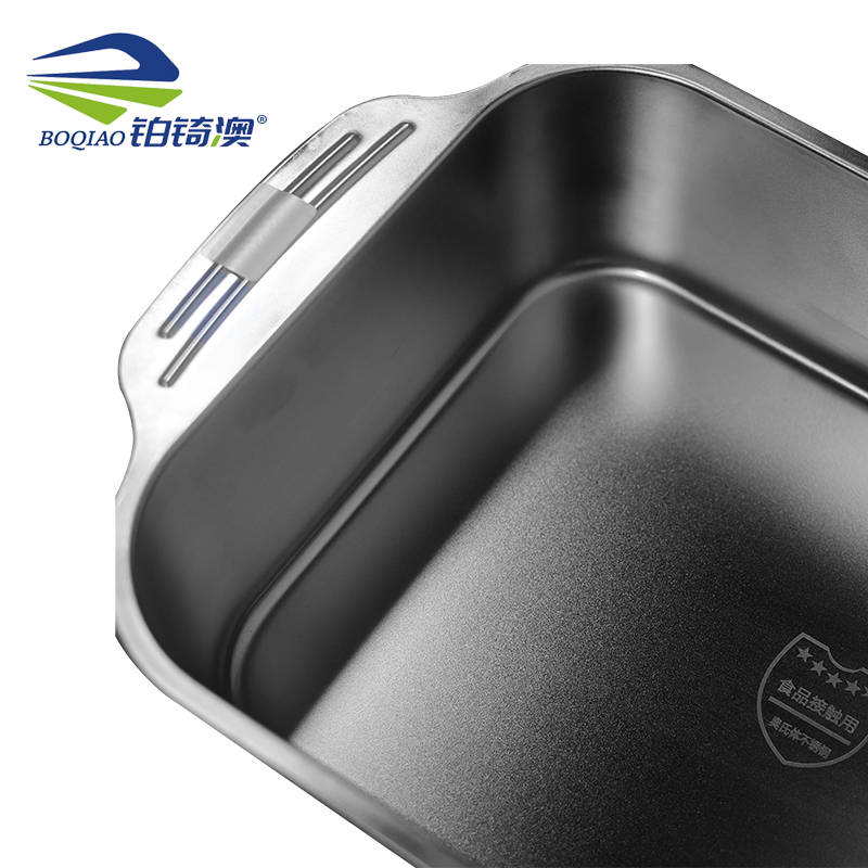 铂锜澳不锈钢加深多用盘 方盒/46.5*28*9cm/个高清大图