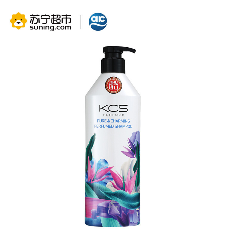 爱敬Aekyung韩国进口KCS可希丝柔顺丝滑洗发水护发套装所有发质600ml+600ml