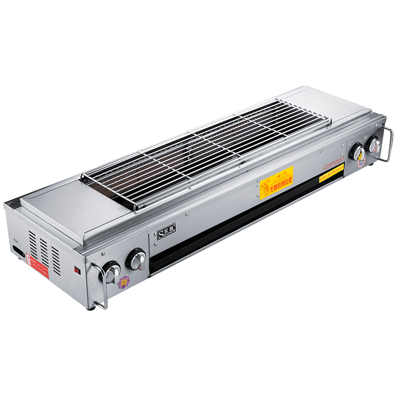 双驰无烟烧烤炉商用环保液化气煤气燃气家用面筋生蚝烤鱼炉烧烤架途厨