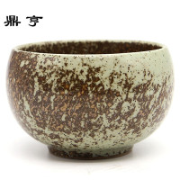 鼎亨 全手工老岩泥碗复古钵 景德镇陶瓷茶洗建粗陶茶渣缸茶道