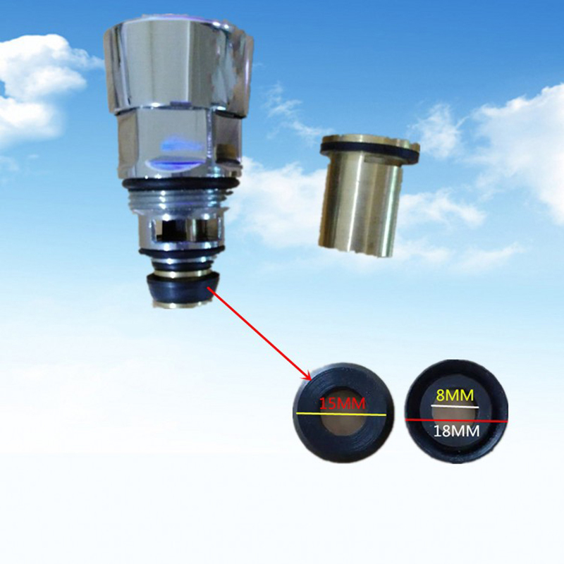 洗面盆配件连体六角头阀芯+手轮高清大图