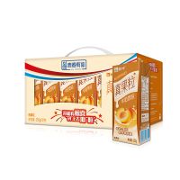【7月产】蒙牛真果粒牛奶250ml*12盒 礼盒装 黄桃味