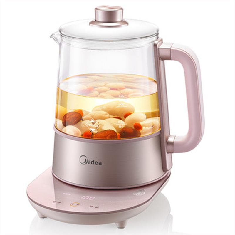 美的midea养生壶mkge1201家用多功能加厚玻璃电热烧水壶