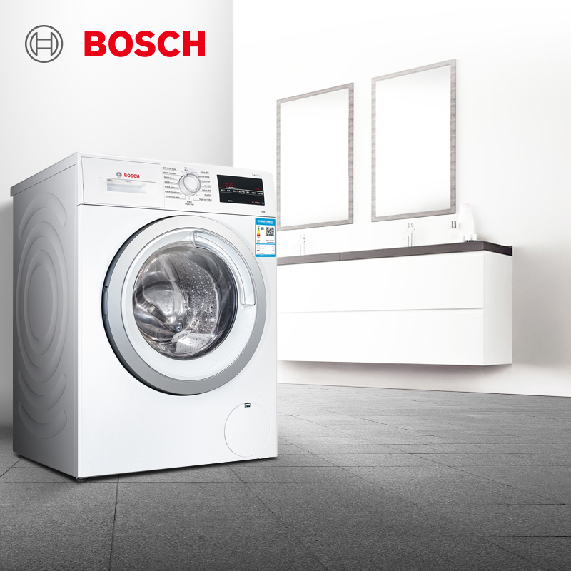 [新品]博世(BOSCH)9公斤 全自动变频滚筒洗衣机 家用大容量 除菌液洗 高温筒清洁 智能感应 WGA242Z01W