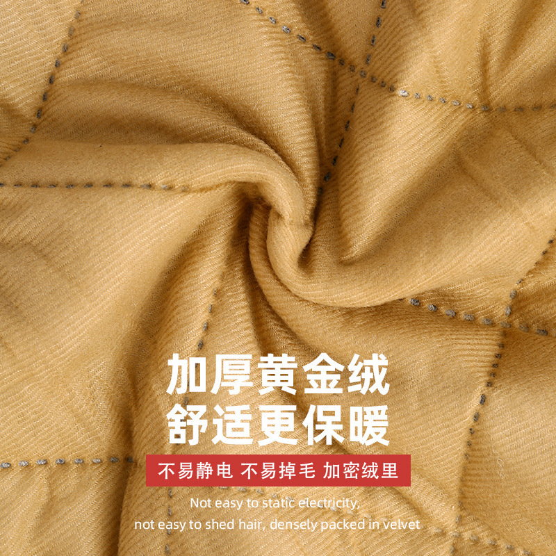 华普思艺冬季防风护膝HPSY-3-0002 黑色中款高清大图