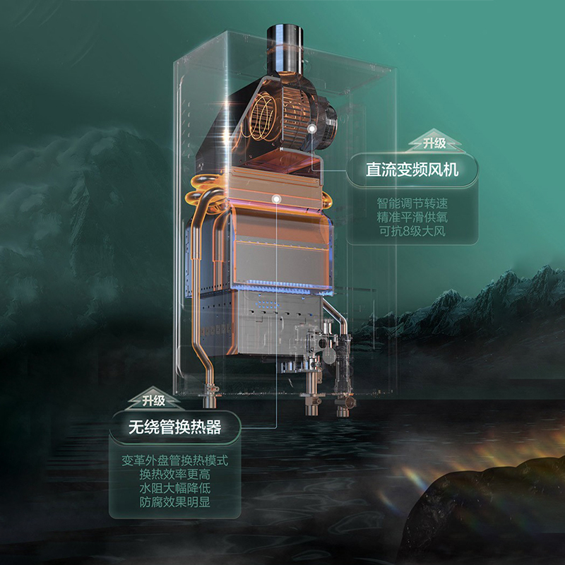 Leader 燃气热水器燃气天然气 恒温家用洗澡节能省气智能变升五重净化智控LY 12升[一厨一卫]高清大图