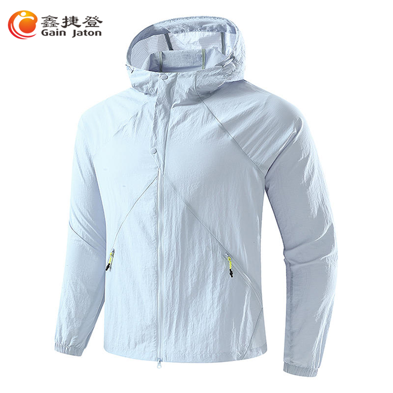 鑫捷登 男女款泡泡格防晒外套AGRY-LY9268 冰岛蓝 L