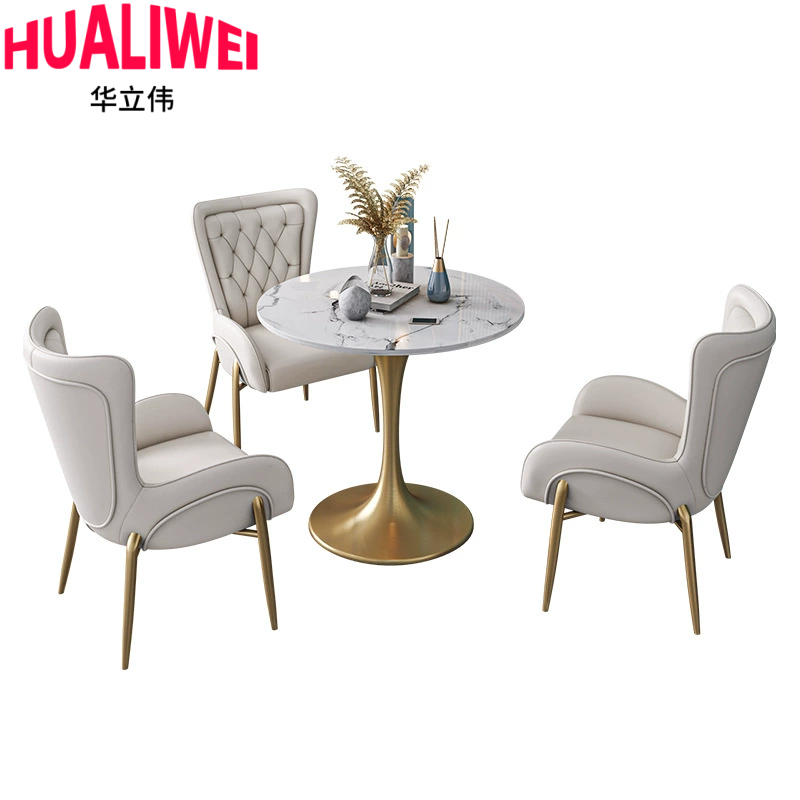 华立伟洽谈桌一桌三椅80cm套