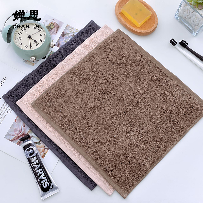 婵思 CQC0250264 简约风方巾34*34cm/60g 棕色 方巾高清大图