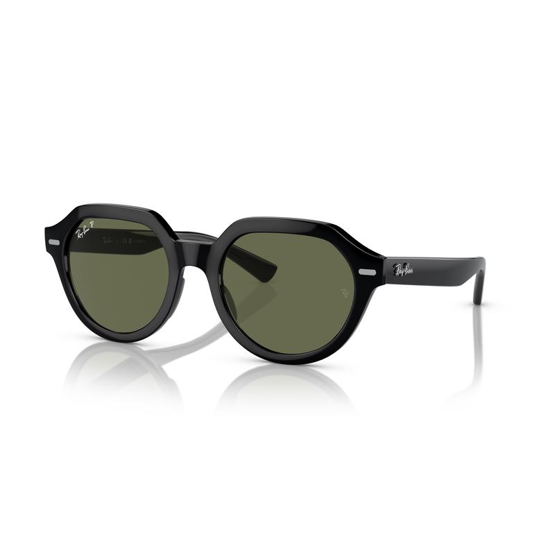 RayBan雷朋墨镜男士经典方形太阳眼镜绿色时尚防紫外线护目镜 Black_Green_Solid_Color