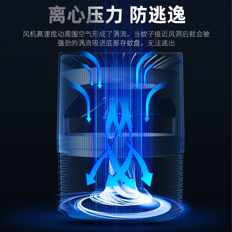 三维工匠电蚊子灯灭蚊家用卧室室内蚊虫诱灭器宿舍捕蚊器 三 智能多维-电网可分离式+电吸入式灭蚊灯/吸蚊机高清大图