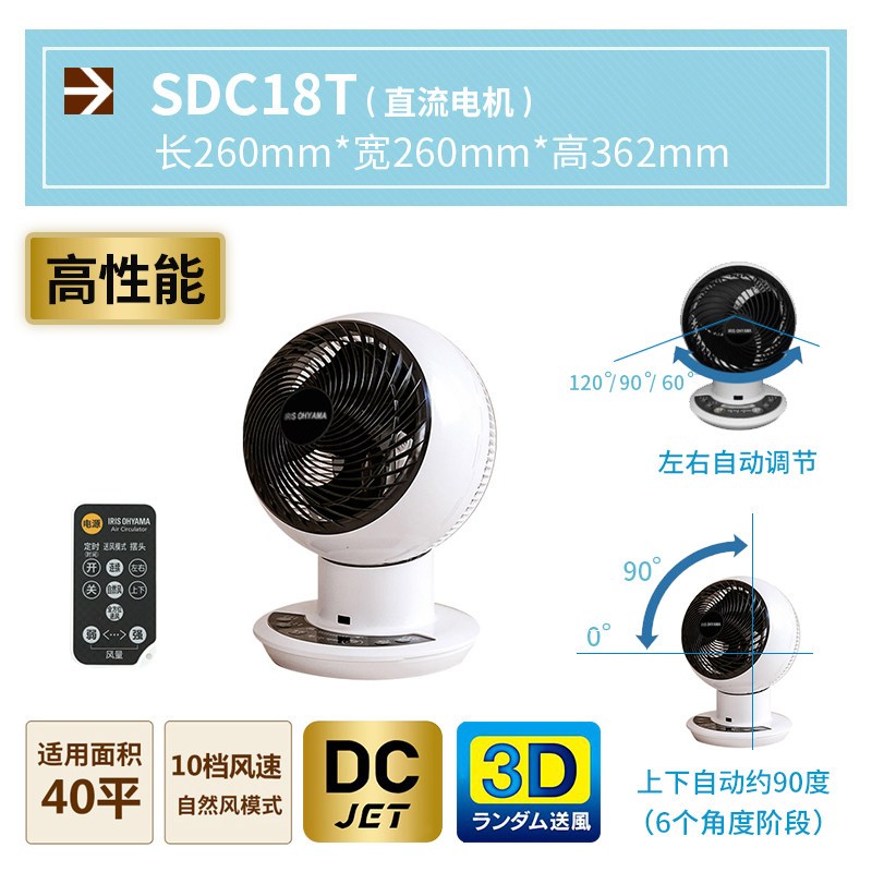 津弗电风扇pcf Hd15ncw Pcf Hd15ncb 日本空气循环扇家用静音涡轮对流扇爱丽丝桌面台式小电风扇 Sdc18t 上下左右自动摇头 适用 40 价格图片品牌报价 苏宁易购升诚生活电器拼购专营店