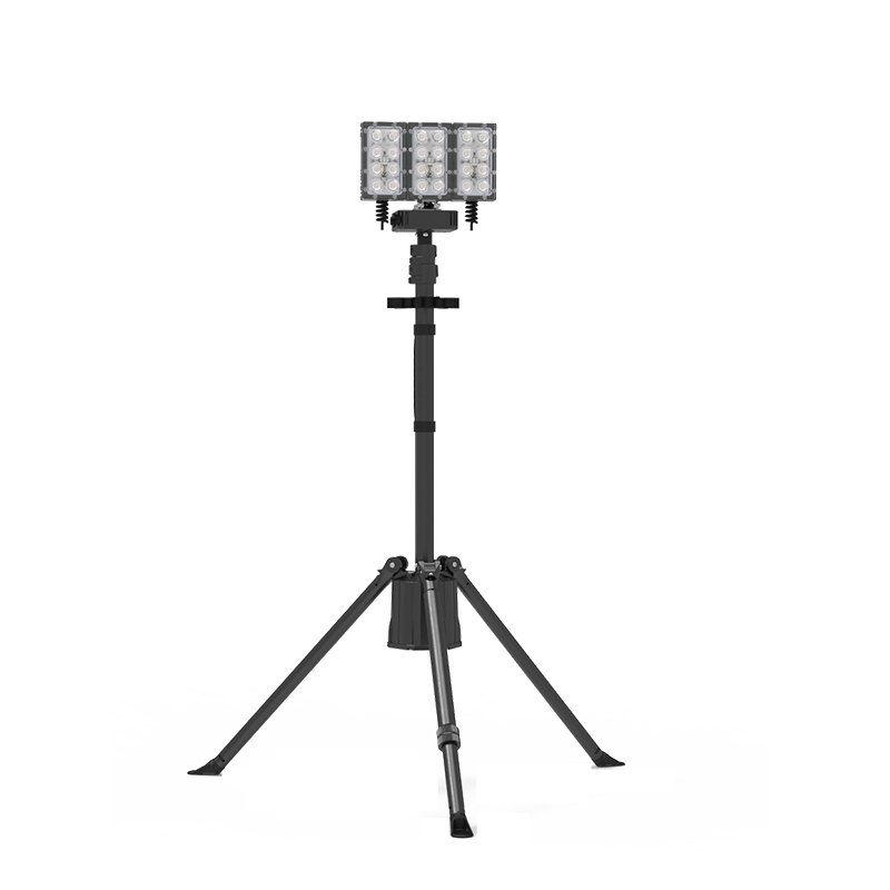 晫安联 ZM6006 DC22.2V 100W 5700K IP66 2.2m LED 多功能移动全景照明系统 黑色高清大图