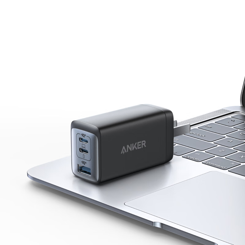 ANKER安克65W氮化镓充电器套装type-c快充pd45W 适用苹果17iphone16手机macbook笔记本电脑高清大图