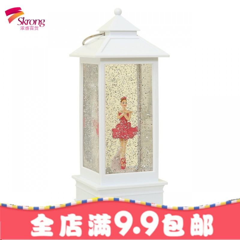 周幼琳抖音同款圣诞雪花水晶盒水晶球许愿风灯摆件结婚的生日