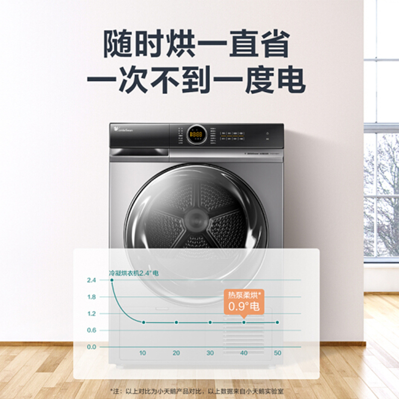 小天鹅/LittleSwan 热泵式烘干机 紫外线消毒除菌 10公斤 TH100VH88WY