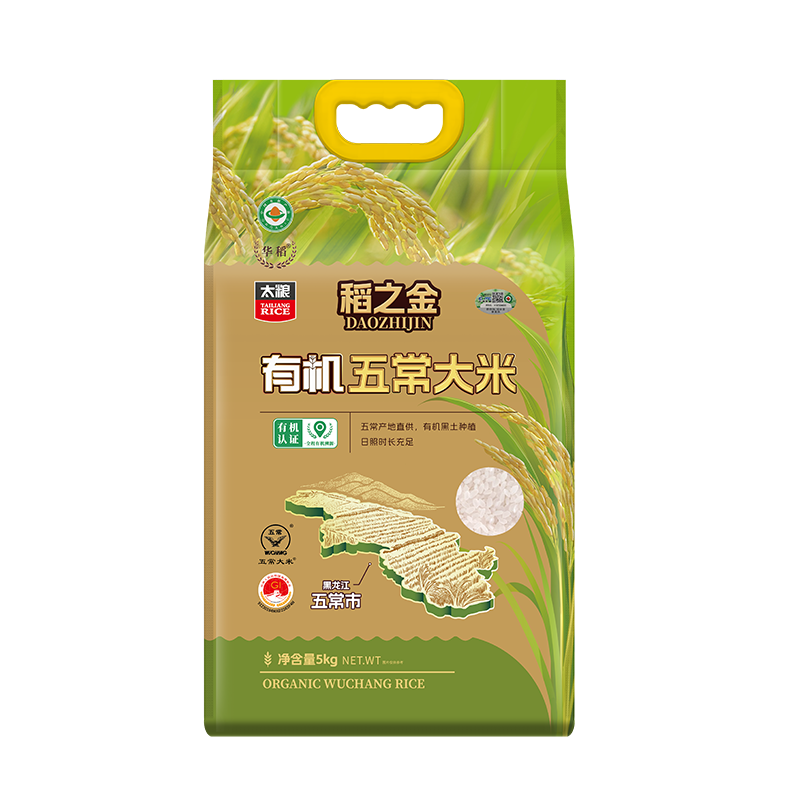 太粮(TAILIANG) 稻之金有机五常大米5kg