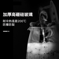 家用玻璃烧水壶时光旧巷全自动断电热水壶茶壶耐高温电煮壶煮茶壶 绿色1300ML