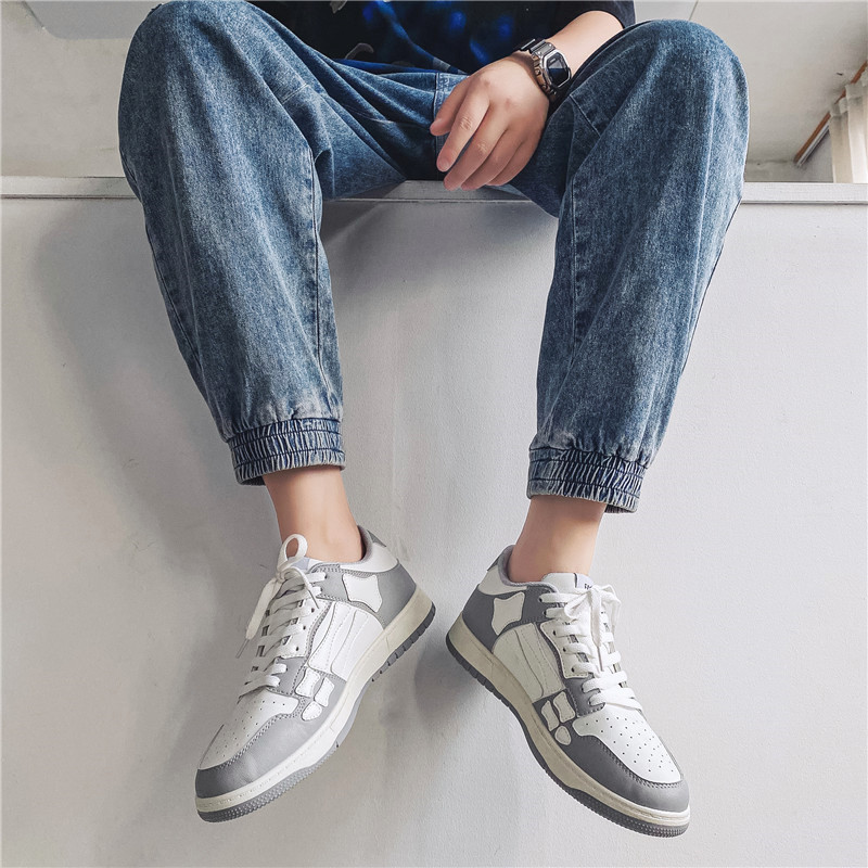 述雅2021夏季新款潮鞋韩版男士个性潮流板鞋休闲百搭网红男鞋港风