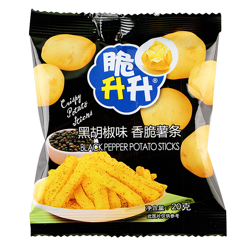 脆升升薯片脆升升香脆薯条黑胡椒味10包 散装称重 价格图片品牌报价 苏宁易购吃货妞妞食品旗舰店