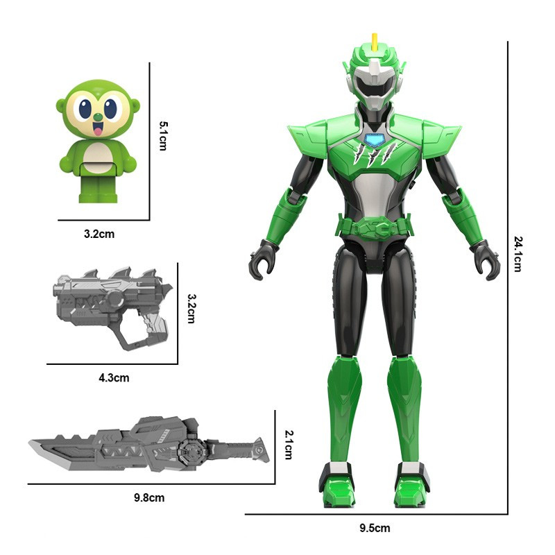 迷你特工队X玩具儿童金刚变形机器人机甲第三季特工战士男孩女孩玩具 第三季特工战士-小杰8616