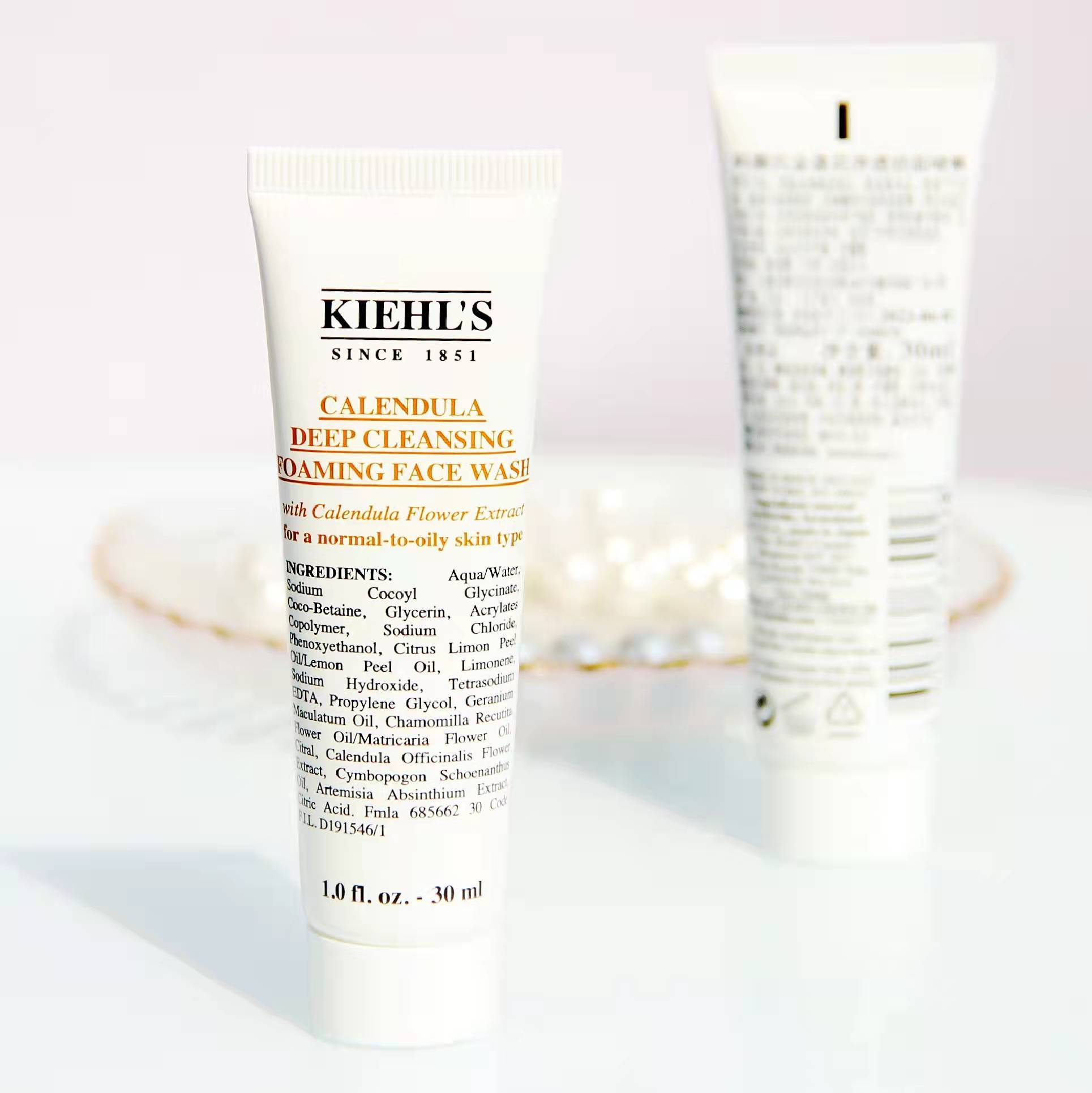 Kiehl’s/科颜氏 金盏花洁面啫喱 深层清洁不紧绷 控油平衡 氨基酸洗面奶小样30ml