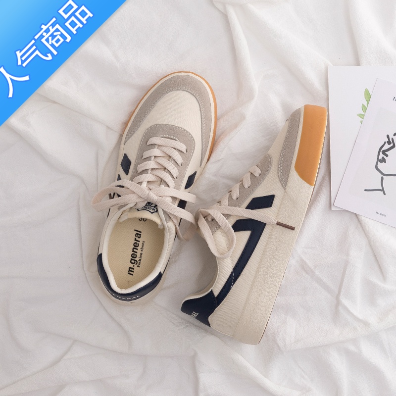 SUNTEK夏季薄款帆布鞋女鞋2023年新款百搭平底布鞋软底小白鞋配裙子高清大图