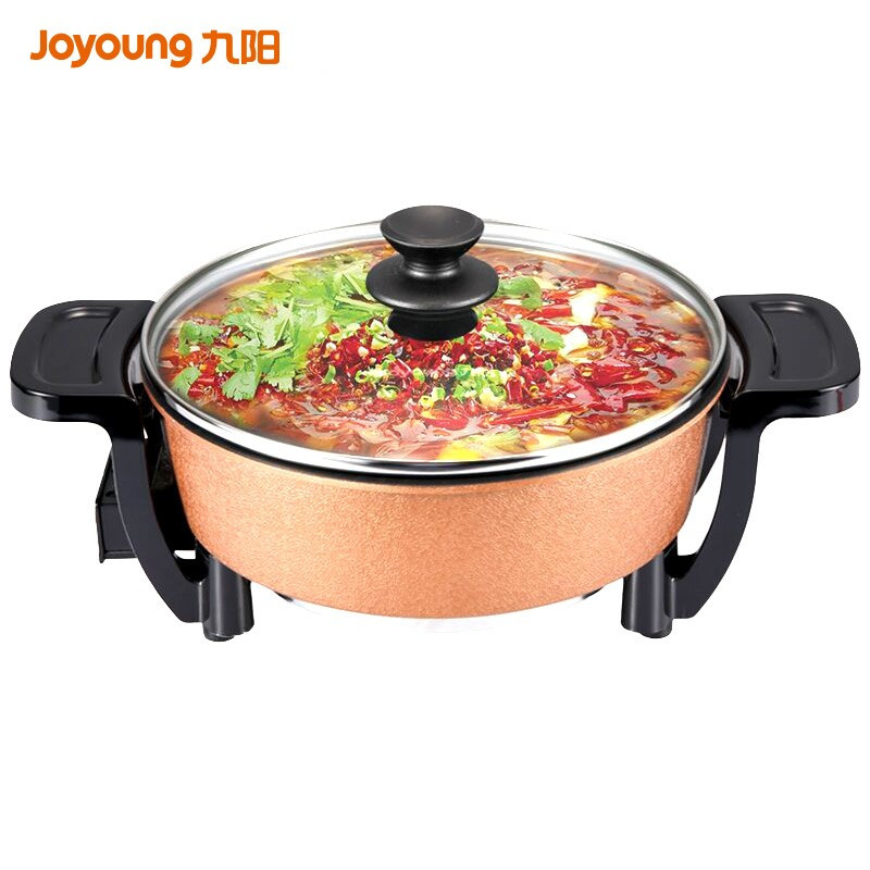 九阳（Joyoung）电火锅 家用多功能电热锅 3L电煮锅五档调温不粘内胆
