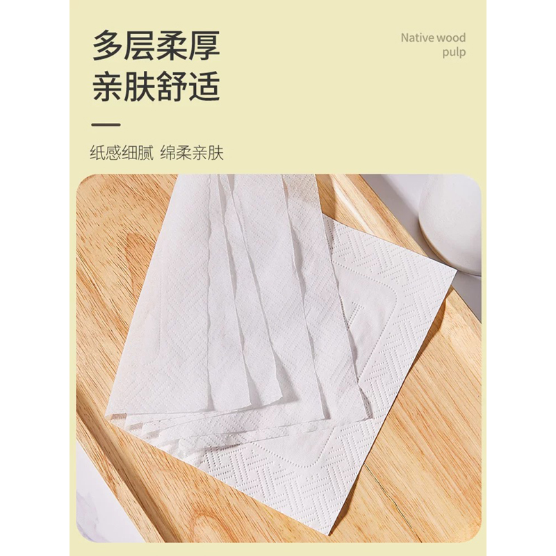 抽取式面巾纸可湿水纸巾1箱10提100包高清大图