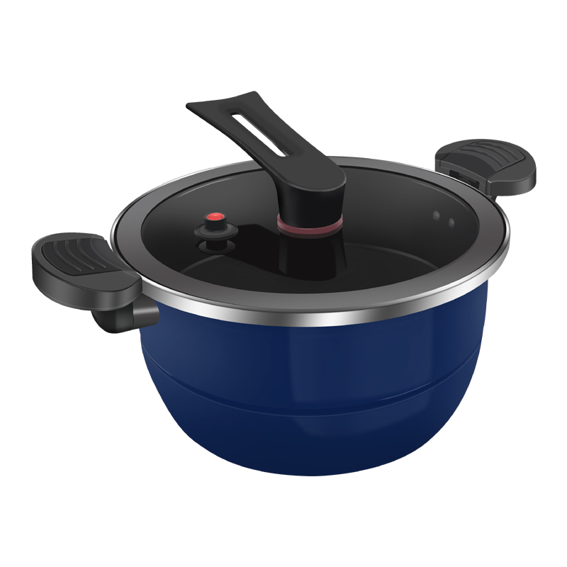 伊弗勒 MGS-EFFE-V305珐琅微压锅两件套燃气电磁炉通 直径24cm 1套高清大图
